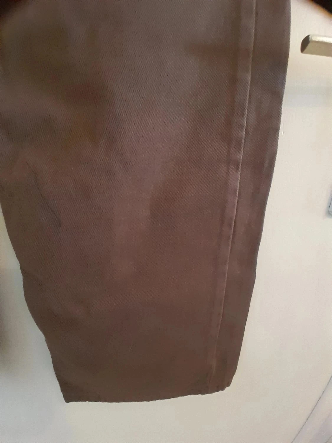 Calça jeans feminina, estilo rasgado Tamanho 38, cor marrom – photo 5